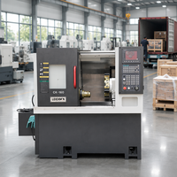 Tour CNC à banc incliné compact avec broche à axe C A2-5 pour tournage de précision de petites pièces métalliques et de broches de précision