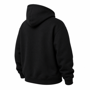 เสื้อฮู้ดดี้สตรีทแวร์แบบยูนิเซ็กซ์ พิมพ์โลโก้ได้ตามต้องการ ทรงหลวม ไหล่ตก ผ้าฟลีซหนานุ่ม 100% ผ้าฝ้าย ใส่สบายสำหรับฤดูหนาว - Product Image 4
