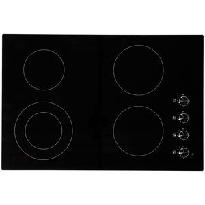 Piano Cottura Elettrico da 30 Pollici a 4 Fuochi, 7200W, con Piano in Ceramica, Alimentazione a Gas Radiante, Pannello in Vetro con Manopole - Product Image 3