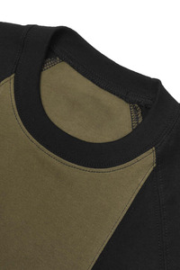 Men's Color Blocked <b>Patchwork</b> T-<b>Shirt</b> Short Sleeve O-Neck Casual Regular Fit Fabric Green Black Design OEM Wholesale T-<b>Shirt</b> - Product Image 6