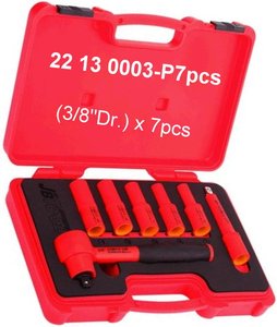 Jeu de douilles à cliquet réversibles isolées 1000V, 3/8"Dr., 7 pièces/ensemble - Product Image 1