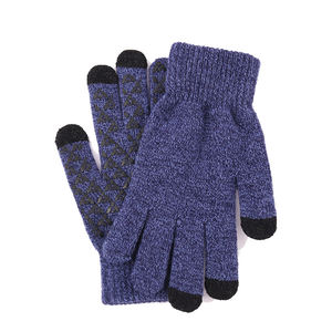 Custom Men's Soft Knitted Acrylic Sport <b>Gloves</b> <b>Warm</b> Outdoor Use for Screen Capability Autumn Spring Winter Daily Cycling Logo - Product Image 2