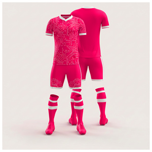 Maillot et short de football personnalisés par sublimation – Tenue d'équipe |   Tailles pour hommes, femmes et jeunes |   Vêtements de sport légers et à séchage rapide - Product Image 6