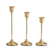 European Retro Gold-Plated BRASS ARMOUR <b>Candle</b> Holder Irregular Shape Carved Romantic Christmas Chinese New Year Wedding <b>Dinner</b> - Product Image 4