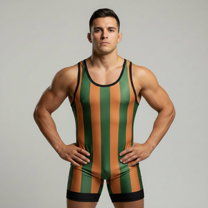 Singlet de Lucha Libre con Diseño de Logotipo por Transferencia Térmica, Uniformes de Lucha Libre, Diseña Tu Propia Ropa Deportiva, Singlets de Lucha Libre para Hombre - Product Image 1