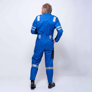 Premium Hi-Visibility Reflective Cotton Safety <b>Work</b> Coverall Construction Roadwork Industrial Safety <b>Work</b> Coverall - Product Image 2