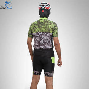 Ensemble de maillots de cyclisme personnalisés avec logo pour hommes, vêtements de vélo respirants, uniforme de VTT et de vélo de route, tissu à séchage rapide, impression par transfert par sublimation - Product Image 2