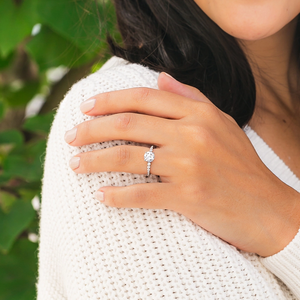 Beautiful White Silver <b>Crystal</b> <b>Ring</b> for Women Wedding Engagement Anniversary Fashion Jewelry <b>Ring</b> Gift - Product Image 4