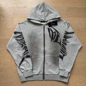 Ensemble décontracté homme/femme : Cardigan à capuche en polaire respirant imprimé vieilli et short, design 2-en-1 - Product Image 4