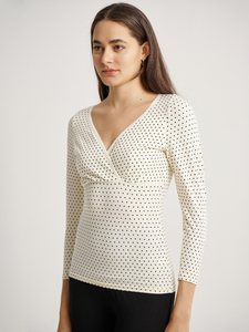 Chemise de nuit de maternité Bmama à pois jaunes, pyjama d'allaitement à manches longues, vêtements de nuit pour l'allaitement, vêtements de maison pour la grossesse, vente en gros - Product Image 3