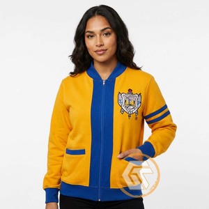 เสื้อสตรีคอวี แขนยาว ปักลายอะคริลิค Sigma Gamma Rho แบบสั่งทำพิเศษ ติดกระดุมด้านหน้า เหมาะสำหรับใส่ในฤดูหนาว สไตล์ลำลองสำหรับสตรีนักกิจกรรมนักเรียน - Product Image 5