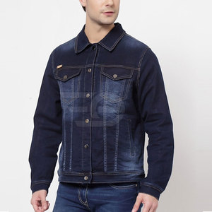 Veste en jean pour homme, coupe classique, en coton, style streetwear, pour usage quotidien - Product Image 3