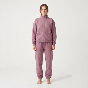 Women's Heavyweight Cotton Sports Set Zip Up Track <b>Jacket</b> <b>Straight</b> Leg Pants Casual Streetwear Training Outfit Casual Outfit Set - Product Image 5