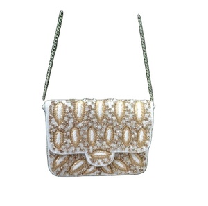 Pochette de soirée en acrylique perlé pour femme Toile de luxe à motif léopard de Guru Kirpa Export House - Product Image 5