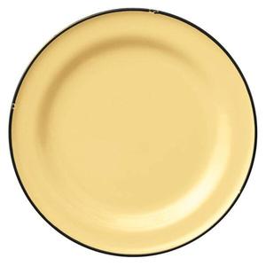 Assiettes de service rondes en métal émaillé personnalisables, réutilisables, lavables au lave-vaisselle, pour restaurants et tables de restaurant. - Product Image 6