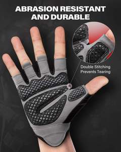 Guantes Deportivos de Medio Dedo de Alta Calidad para Gimnasio, Entrenamiento, Ciclismo, Levantamiento de Pesas, con Soporte para Muñeca - Product Image 6