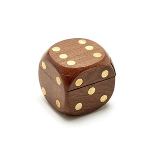 Jeu de dés en bois sculpté avec boîte de rangement, durable, multicolore, pour jeux de société, jeux de table, décoration intérieure - Product Image 6