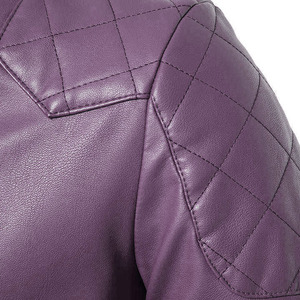 Solid Color Breathable Men Clothing <b>Leather</b> <b>Jacket</b> With Custom Private Label High Quality Casual Winter Style <b>Long</b> Sleeve Design - Product Image 5