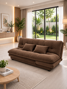 Canapé-lit moderne émeraude Smile convertible 3-en-1 pour chambre, appartement, villa, salon avec structure en bois et assise en dacron - Product Image 5