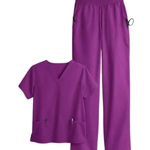 Fabricant d'uniformes médicaux en coton, vêtements de travail respirants et doux pour hôpitaux, logo personnalisé, vente en gros - Product Image 3