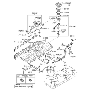 Nouveaux réservoirs de carburant et colliers de remplissage Carnival 312304D150 - Product Image 2