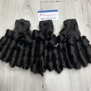 TENDENCIA DE MODA Extensiones de Cabello Humano Rizado y con Volumen, Color Negro Natural para Mujeres Negras, Listas para Enviar - Product Image 1