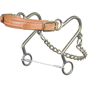 Nuevo Hackamore de Cuero con Brida de Nariz Pequeña, 6 Cheeks, Nivel de Nariz Ajustable B, Talla Única, Bocado para Caballo de Acero Inoxidable Antiguo, Aperos Western - Product Image 4