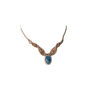 Handmade Natural Stone Necklace Laying Necklaces <b>Chain</b> Anniversary Gifts for Mom Lover - Product Image 1