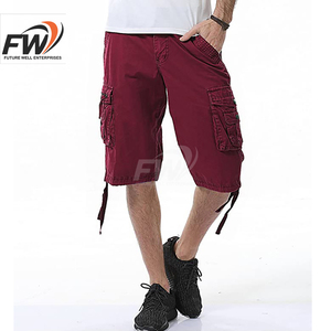 Pantalones Cortos Casuales de Verano para Hombre, Pantalones Cortos de Algodón, Pantalones Cortos Cargo con Múltiples Bolsillos, Pantalones Cortos Casuales de Trabajo hasta la Rodilla - Product Image 4