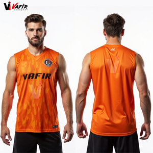 Tenue de football 7v7 sublimée imprimée, avec casque rembourré, gants respirants, antibactériens, anti-UV, séchage rapide, sans manches - Product Image 4
