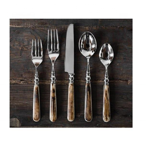 Wholesale 4-Piece <b>Cheese</b> <b>Knife</b> <b>Set</b> Eco-Friendly Silver Leafy Green Resin Handles Luxury Modern Design Hand Wash Only - Product Image 1