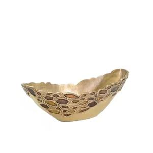 Elegante Tazón de Metal para Dátiles, Recipiente Resistente para Servir Alimentos, Ideal para la Celebración del Ramadán - Product Image 5