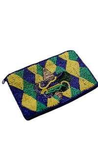 Pochette à perles multicolores personnalisable avec broderie et impression typographique pour femmes et filles - Product Image 2