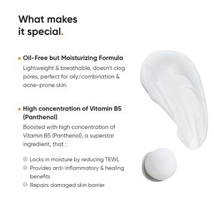 Hydratant Minimaliste à 10 % de Vitamine B5 Sans Huile pour le Visage, Gel Hydratant Léger pour Peaux Grasses et Mixtes |   50g - Product Image 5