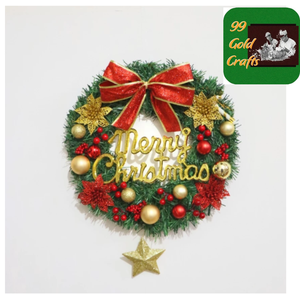 Guirnalda Navideña Blanca Ecológica de Ratán Natural, Hecha a Mano en Vietnam con Piñas, Decoración Festiva para Pared, Puerta, Chimenea, Repisa, Eventos - Product Image 6