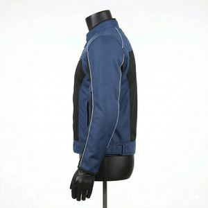 Blouson de moto en cuir premium pour homme avec protection CE, imperméable et doublure thermique - Product Image 2