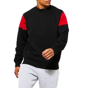 Men's <b>Crew</b> <b>Neck</b> <b>Sweatshirt</b> Red <b>Black</b> Regular Fit Casual Pullover Knitted Cotton Eco-Friendly Lined 300g Winter Wear - Product Image 4