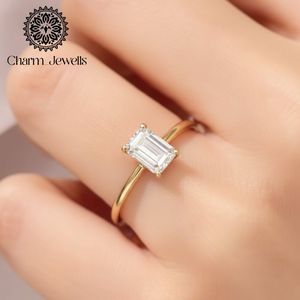 Bague de fiançailles classique pour femme Charm_Jewells en argent avec moissanite taille coussin sertie à griffes, certifiée IGI, 3 grammes - Product Image 3