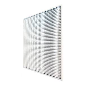 "670x670 treillis métallique en aluminium incliné RAL 9010-3JW-VIM-GRSI A" - Product Image 1