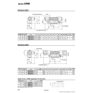 อุปกรณ์นิวเมติกส์แบบ one-touch KRM11-06-10-6สินค้าประเภท - Product Image 1