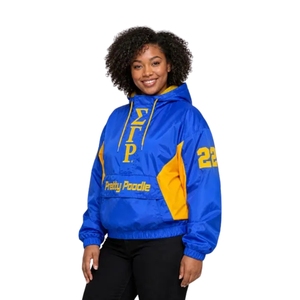 เสื้อแจ็คเก็ตกันลมแบบมีซิป Sigma Gamma Rho Pretty Poodle น้ำหนักเบา กันลม สำหรับกิจกรรมกลางแจ้ง เสื้อผ้ากีฬาสำหรับชมรมนักศึกษา - Product Image 3