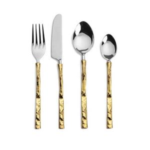 Ensemble de couverts personnalisables en gros avec poignées design, idéal pour les repas quotidiens et les occasions festives. - Product Image 2