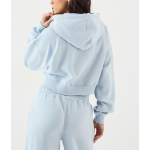 Conjunto de Sudadera y Pantalón Ancho de Moda Urbana para Mujer con Bordado, Transpirable, Ropa Deportiva, Chándal de Felpa Francesa - Product Image 6