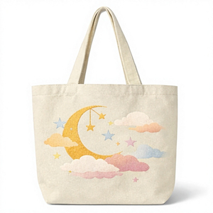 Sac fourre-tout en toile de coton personnalisé de qualité supérieure pour femme, grand et moyen, vierge, idéal pour le shopping, la plage, les voyages et les cadeaux - Product Image 1