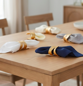 Porte-serviettes en acier inoxydable, articles de table de luxe, ustensiles de cuisine et accessoires de mariage - Product Image 3