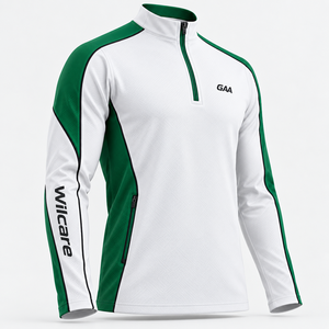 Wilcare Purple Long Sleeve Sports demi-zip avec rayures blanches respirant pour toutes les saisons Purple long sleeve sports - Product Image 3