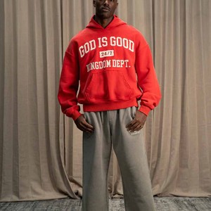 Sweat à capuche en molleton de coton épais God Is Good, broderie chenille personnalisée pour sororités et fraternités, pour hommes, femmes et jeunes - Product Image 3