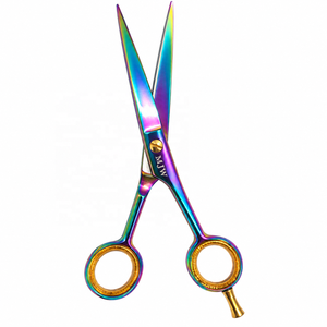 Ciseaux de coiffure multicolores pour salon de beauté, droitiers, 6,5 pouces, pour barbier, pour la coiffure - Product Image 4
