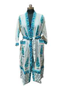Women Robe Cotton Waffle Fabric Soft Lightweight Hotel Spa Dressing Gown Absorbent Quick Dry Custom Logo Wholesale B2B Supply - Product Image 2