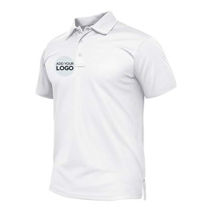 Chemises polo pour hommes à manches courtes, polo en piqué de coton slim fit - Product Image 2
